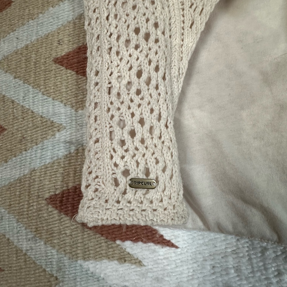 Rip Curl Cream Crochet Tank Top - Picture 3 of 7